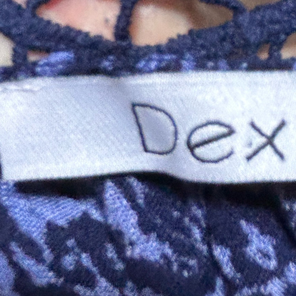 Dex Women's Lace Accent Blouse - Dark Purple-2X-new or like new - Picture 7 of 11
